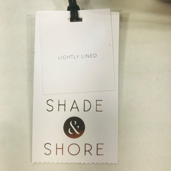 Shade And Shore Women's 36B Lightly Lined Shirred Bralette Bikini Swim Top New - Picture 4 of 12